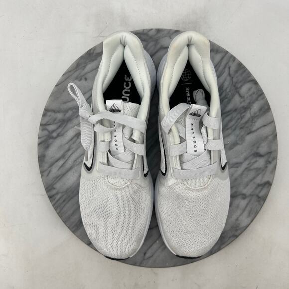 Adidas Womens 9 Running Shoes White Black Edge Lux 5 Athletic Sneakers Jogging - Picture 8 of 12